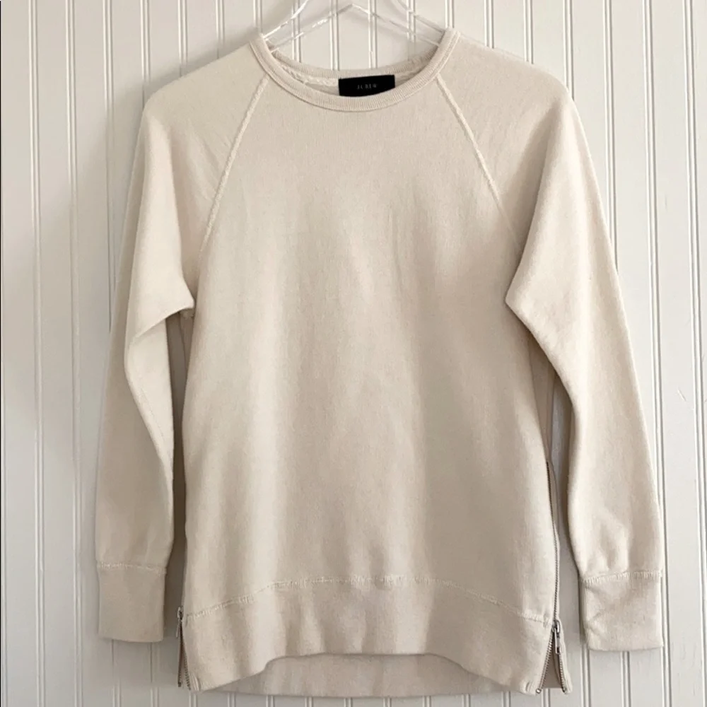 J. Crew Zip Tunic Sweatshirt